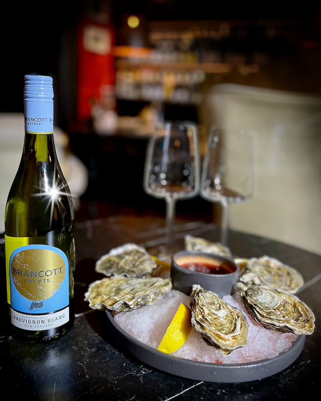 Set Oysters Gillardeau №2 + Brancott Estate Sauvignon Blanc 12,5% (0,75)